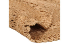  Kusový koberec ručně pletený juta 90 cm kulatý