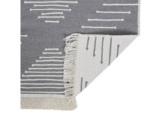  Koberec tmavě šedý 160 x 230 cm bavlna