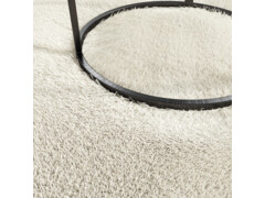  Pratelný koberec s dlouhým vlasem 160 x 230 cm krémový