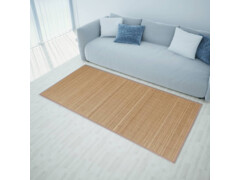Obdélníková hnědá bambusová rohož / koberec 120 x 180 cm