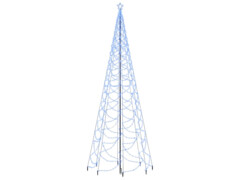  Vánoční stromek s kovovým sloupkem 1400 LED modrá 5 m