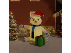  Vánoční nafukovací medvěd s LED diodami 240 cm