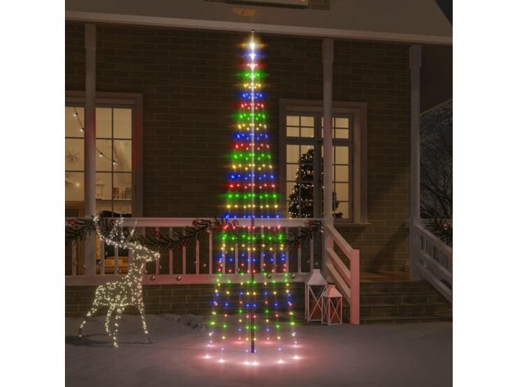  Vánoční stromek na stožár 310 barevných LED diod 300 cm