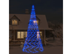  Vánoční stromek na stožár 3 000 modrých LED diod 800 cm