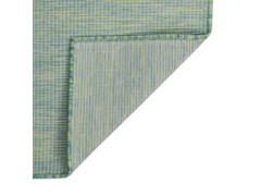 Venkovní hladce tkaný koberec 140x200 cm tyrkysová