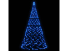  Vánoční stromek na stožár 1 400 modrých LED diod 500 cm