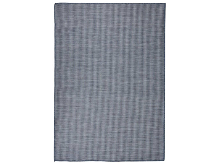  Venkovní hladce tkaný koberec 160x230 cm modrá