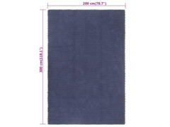 Koberec obdélníkový námořnická modrá 200x300 cm bavlna