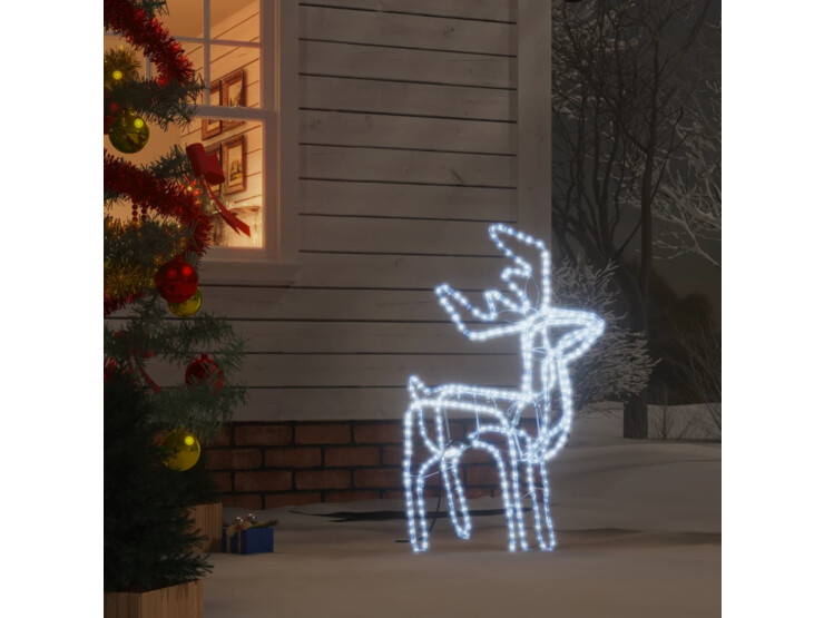  Vánoční sob se studenými bílými LED 76 x 42 x 87 cm