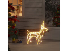  Vánoční sob s teplými bílými LED 60 x 30 x 60 cm