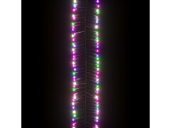  Světelný LED řetěz trs se 2 000 LED pastelový barevný 17 m PVC