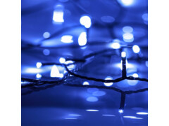  Světelný LED řetěz se 600 LED diodami modrý 60 m PVC