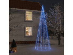 Vánoční strom s hrotem 732 modrých LED diod 500 cm