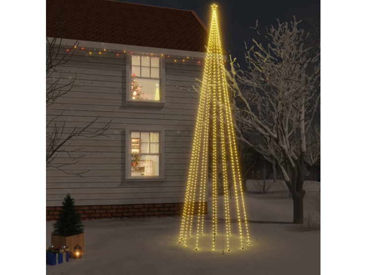  Vánoční strom s hrotem 1 134 teple bílých LED diod 800 cm
