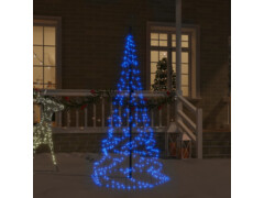  Vánoční stromek na stožár 200 modrých LED diod 180 cm