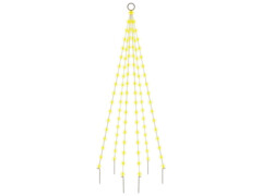  Vánoční stromek na stožár 108 teple bílých LED diod 180 cm