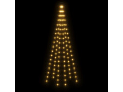  Vánoční stromek na stožár 108 teple bílých LED diod 180 cm