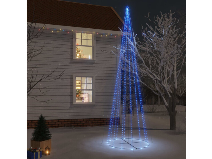  Vánoční stromek kužel 1 134 modrých LED diod 230 x 800 cm