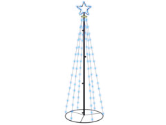  Vánoční stromek kužel 108 modrých LED diod 70 x 180 cm