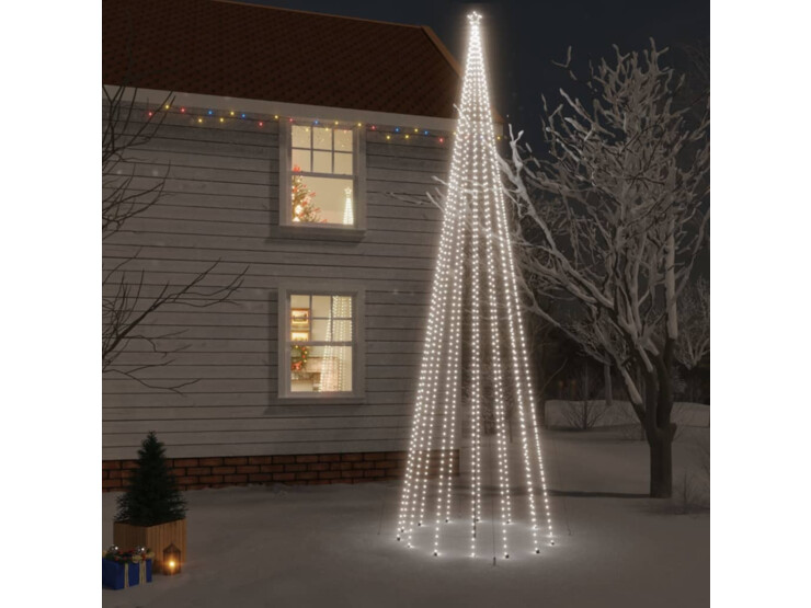  Vánoční strom s hrotem 1 134 studených bílých LED diod 800 cm