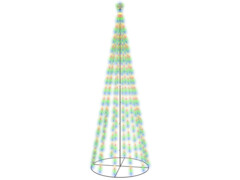  Vánoční stromek kužel 732 vícebarevných LED diod 160 x 500 cm