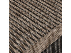  Venkovní hladce tkaný koberec 120x170 cm tmavě hnědá