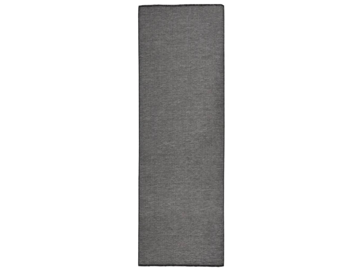  Venkovní hladce tkaný koberec 80 x 250 cm šedá