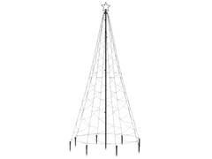  Vánoční stromek s kovovým sloupkem 500 LED barevný 3 m