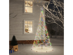  Vánoční stromek s kovovým sloupkem 500 LED barevný 3 m