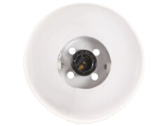  Industriální stolní lampa bílá kulatá 58 x 18 x 90 cm E27