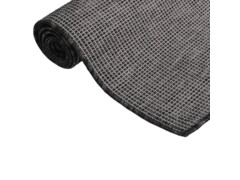  Venkovní hladce tkaný koberec 80 x 150 cm šedý