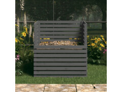 Kompostér šedý 100 x 100 x 102 cm masivní borové dřevo