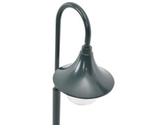  Zahradní sloupová lampa E27 120 cm hliník tmavě zelená