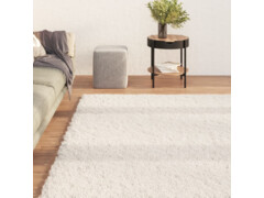  Pratelný koberec s dlouhým vlasem 120 x 170 cm krémový