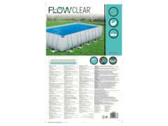 Bestway Solární plachta na bazén Flowclear obdélník 703 x 336 cm modrá