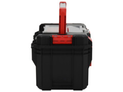  Kufr na nářadí černý a červený 45 x 28 x 26,5 cm