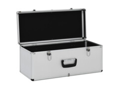  Úložné kufry 3 ks stříbrné hliníkové