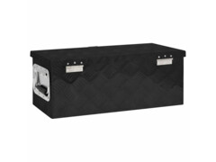  Úložný box černý 60 x 23,5 x 23 cm hliník