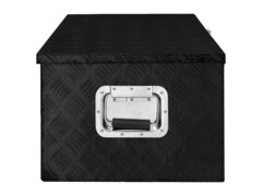  Úložný box černý 90 x 47 x 33,5 cm hliník