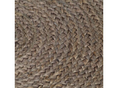  Ručně vyrobený koberec juta kulatý 240 cm šedý