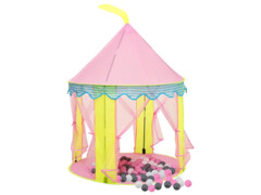  Dětský stan na hraní s 250 míčky růžový 100x100x127 cm