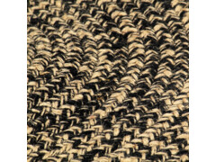  Ručně vyrobený koberec juta černohnědý 210 cm