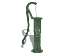  Litinová zahradní ruční pumpa/čerpadlo se stojanem 