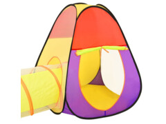  Dětský stan na hraní s 250 míčky vícebarevný 255 x 80 x 100 cm