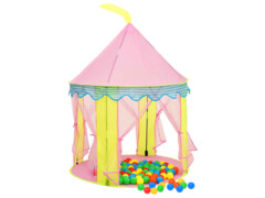  Dětský stan na hraní s 250 míčky růžový100x100x127 cm