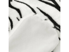  Plyšový koberec tygr 144 cm bílý
