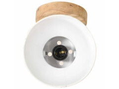  Industriální nástěnné/stropní lampy 2 ks bílé 20 x 25 cm E27