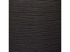 Capi Květináč Nature Rib elegantní nízký 46 x 58 cm černý KBLR783