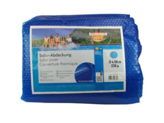 Summer Fun Letní solární plachta na bazén kulatá 450 cm PE modrá