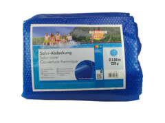 Summer Fun Letní solární plachta na bazén kulatá 350 cm PE modrá